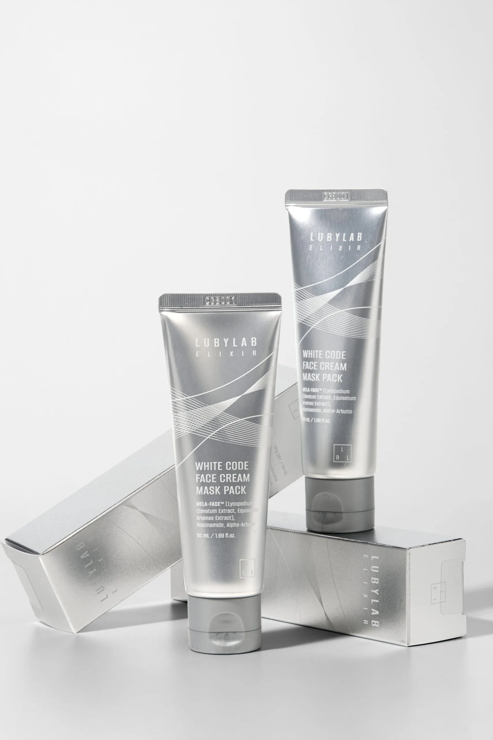 Кремова маска для обличчя з освітлюючими активами - LUBYLAB White Code Face Cream Mask Pack 50 мл