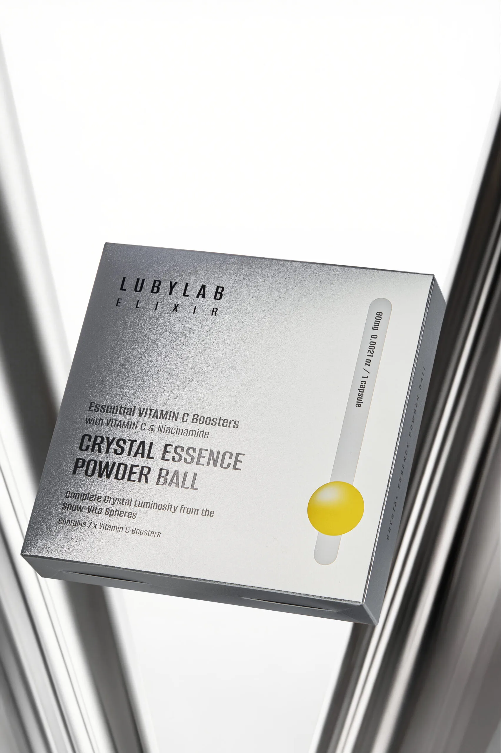 Пудра-кулька з вітаміном С для сяяння шкіри - LUBYLAB Crystal Essence Powder Bal-l - 60 мг / 7 г