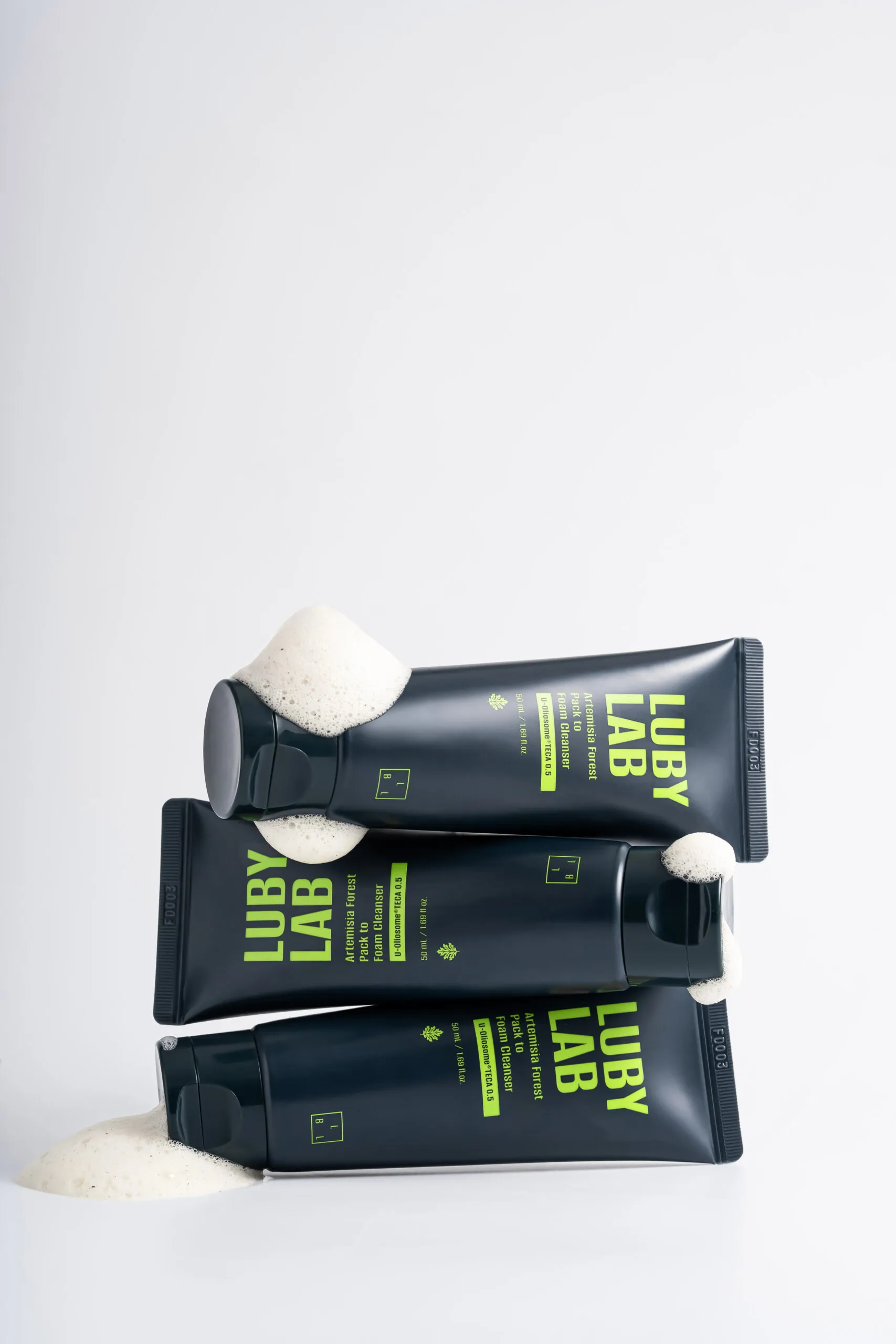 Засіб 2-в-1 глиняна маска та пінка для вмивання - LUBYLAB Artemisia Forest Pack-to-Foam Cleanser 50 мл
