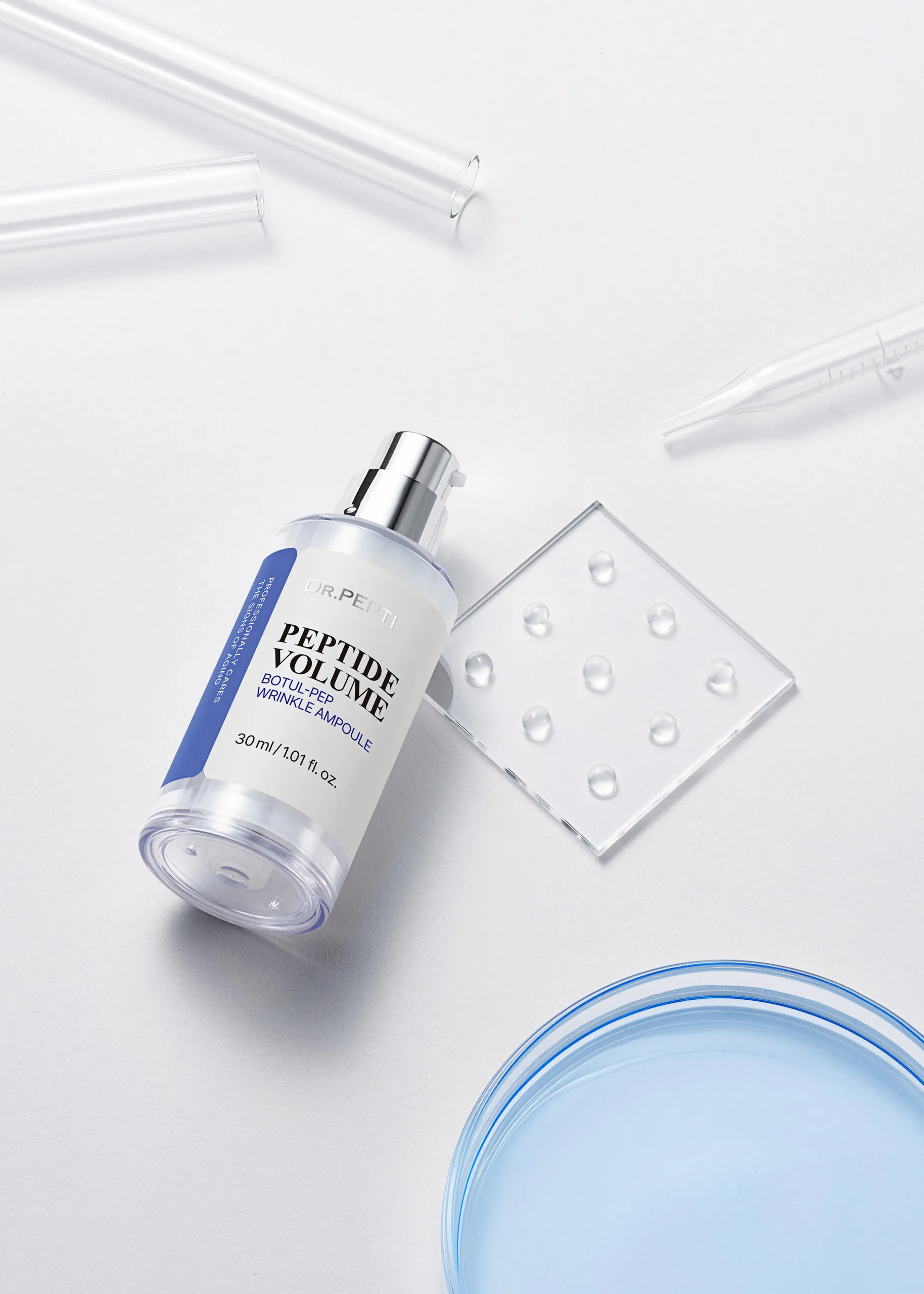 Пептидна ампула для підтримки гладкого вигляду шкіри - DR.PEPTI Peptide Volume Botul-Pep Wrinkle Ampoule 30 мл