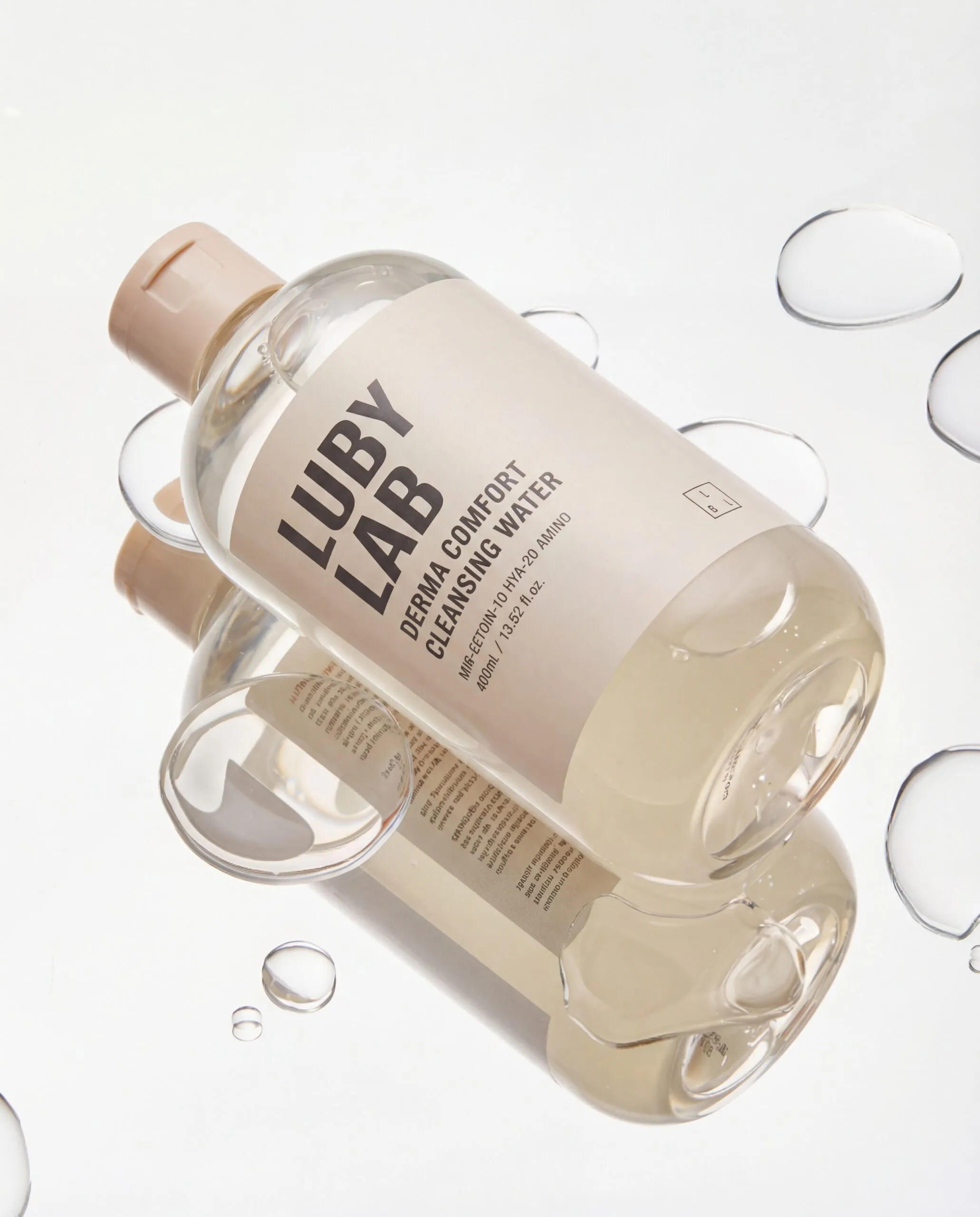 Делікатна міцелярна вода для щоденного очищення шкіри обличчя - LUBYLAB Derma Comfort Cleansing Water 400 мл