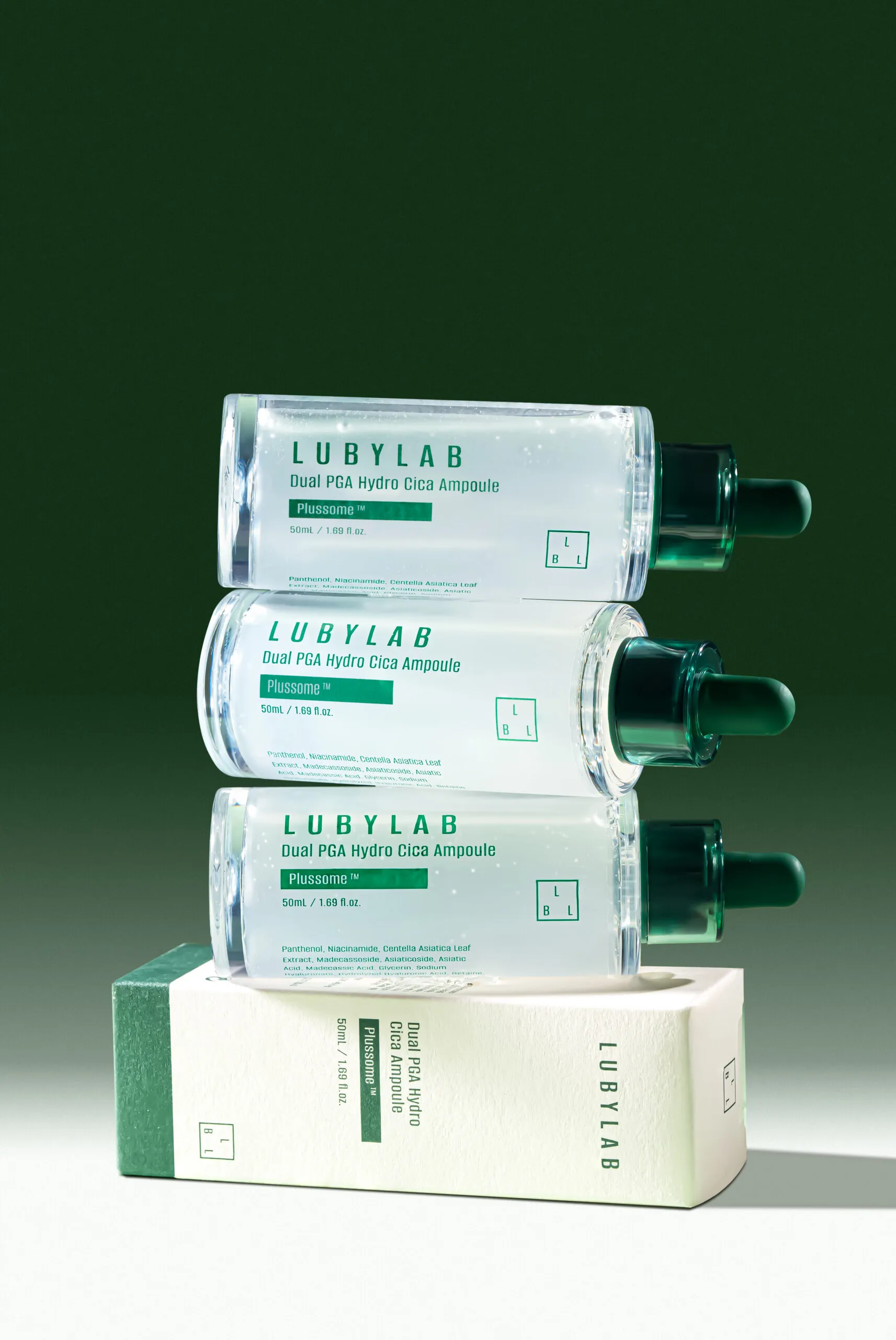 Гідро-цика ампула для шкіри обличчя - LUBYLAB Dual PGA Hydro Cica Ampoule 50 мл