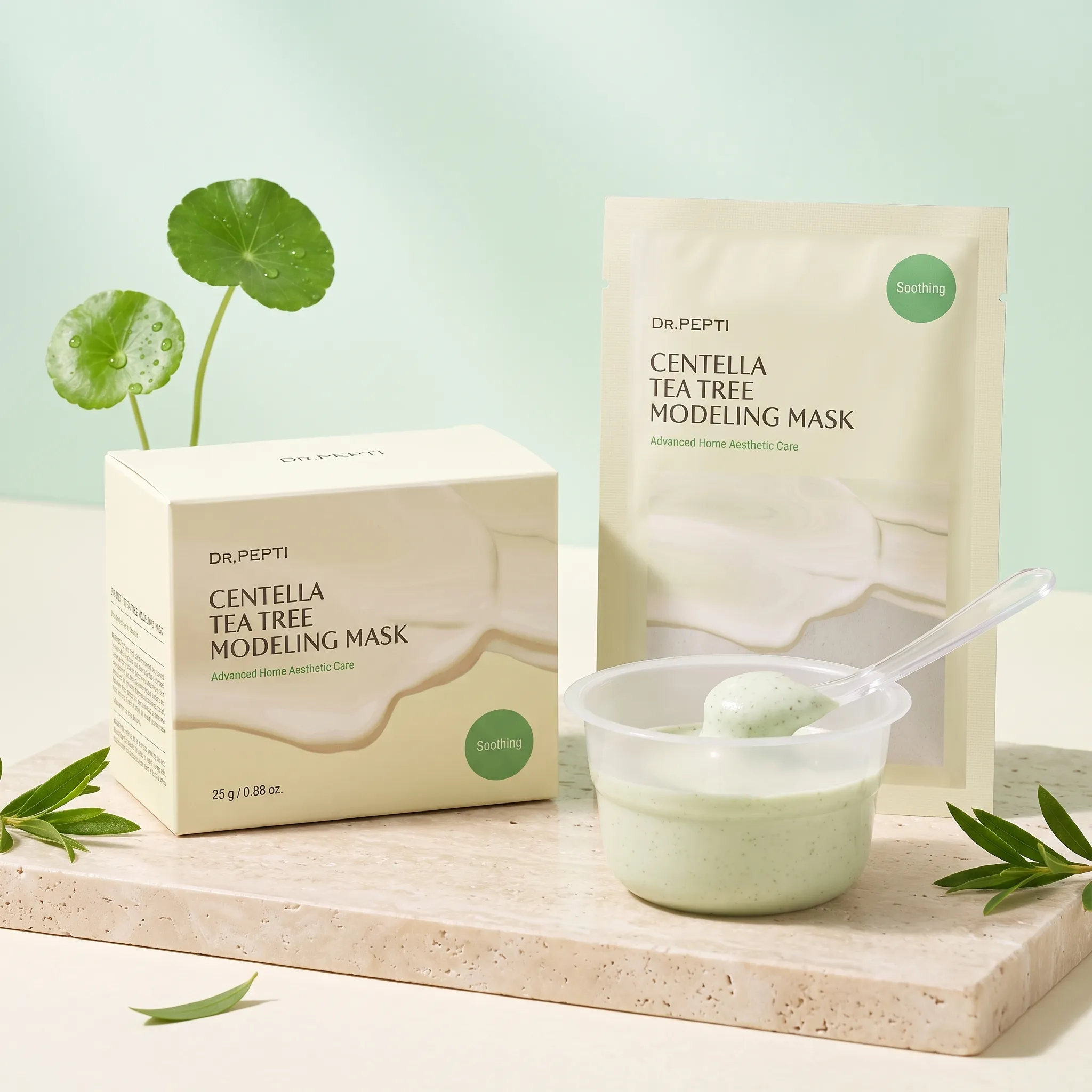 Альгінатна маска з центелою та чайним деревом - DR.PEPTI CENTELLA TEA TREE MODELING MASK 25 г