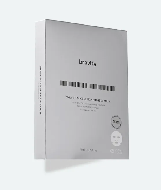 Ліфтинг-маска з PDRN та епідермальними факторами росту Bravity PDRN Stem- cell Skin Booster Mask 40g * 5ea