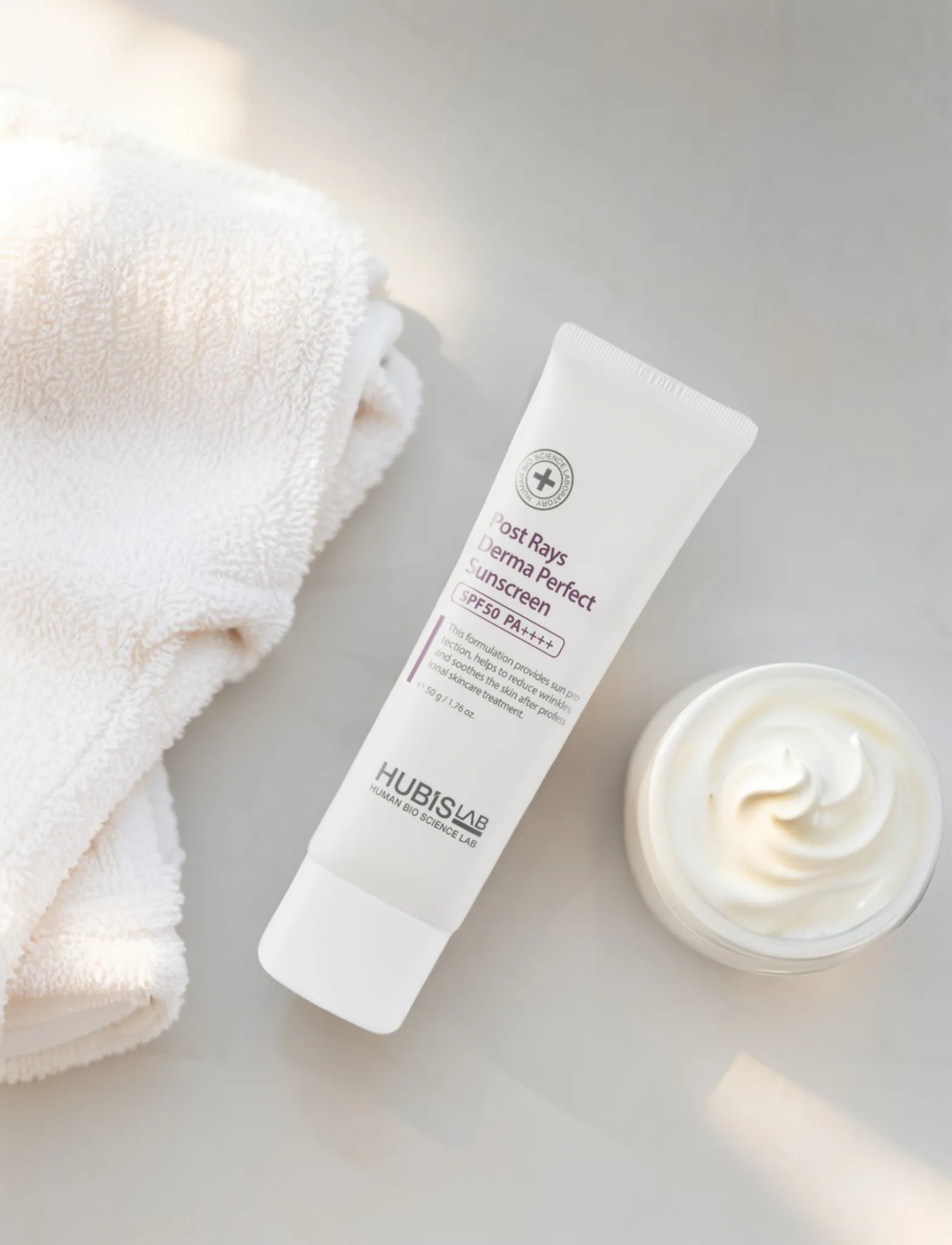 Сонцезахисний, регенеруючий та доглядовий крем Post Rays Derma Perfect Sunscreen SPF50 PA++++, 50g