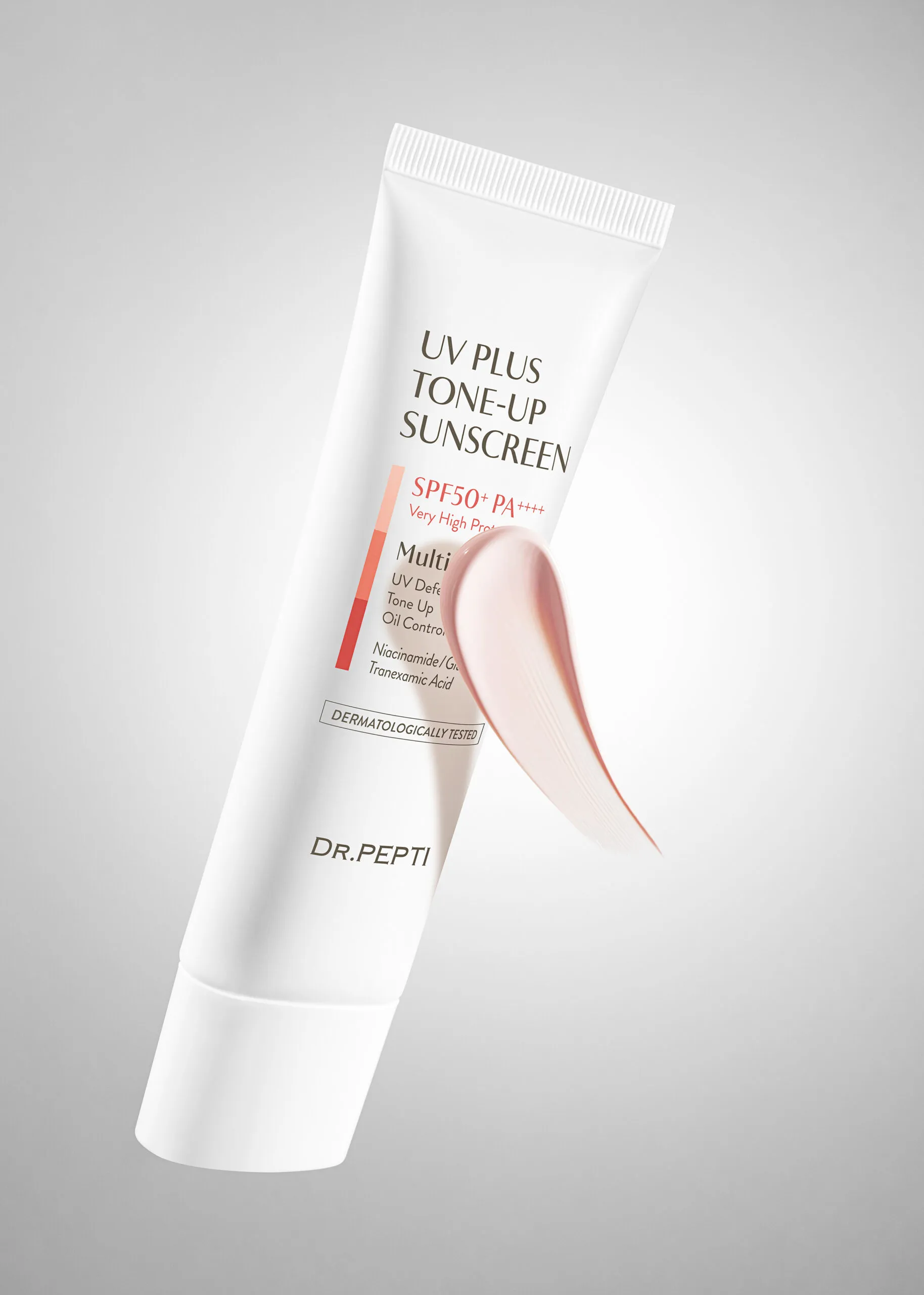 Сонцезахисний tone-up крем - DR.PEPTI UV Plus Tone-Up Sunscreen SPF50+ PA++++ 50 мл